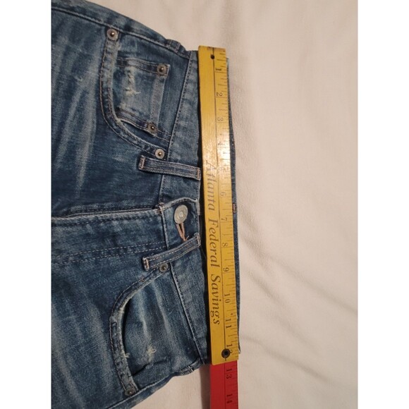 Moussy Vintage Skinny Jeans Women's 23 Medium Wash 24x25 Distressed Japanese - Picture 9 of 13